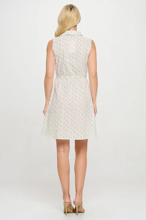 Cat Faces Print Dress