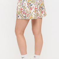 Floral Hummingbird Print Shorts