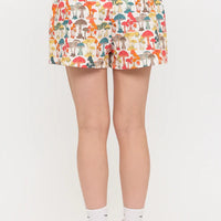Colourful Mushroom Woods Print Shorts