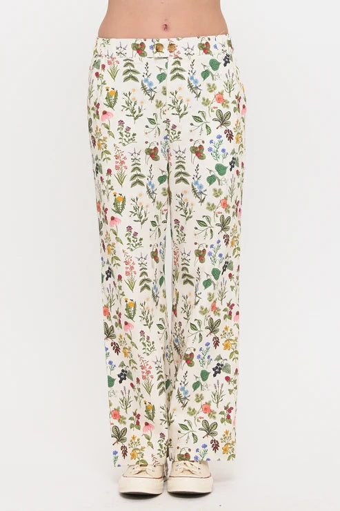 Floral Garden Print Pants