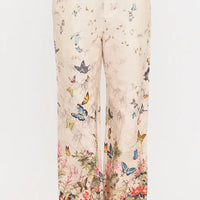 BUTTERFLY FLORAL PRINT PANTS