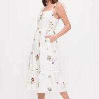 Floral Meadow Embroidery Sundress