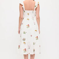 Floral Meadow Embroidery Sundress