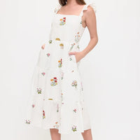 Floral Meadow Embroidery Sundress