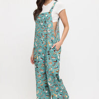 Colourful Ducks Pond Print Overalls