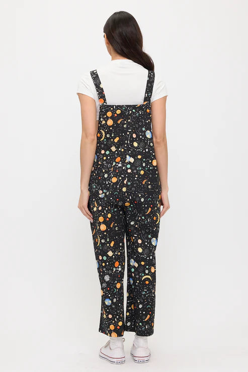 Cosmic Galaxy Print Overalls