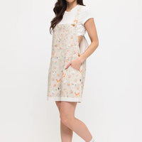 Ducks And Chickens Print Shortalls