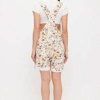 Lunar Mushroom Print Shortalls
