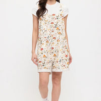 Lunar Mushroom Print Shortalls