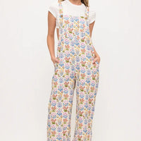Wildlflowers Garden Print Overalls