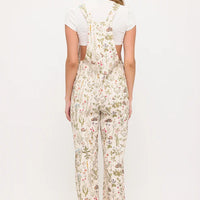 Moth And Meadow Floral Print Overalls