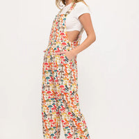 Colourful Mushroom Woods Print Overalls