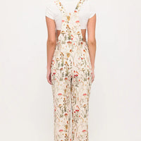 Mushroom Meadows Print Overalls