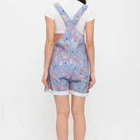 Enchanted Forest Mushroom Print Shortalls