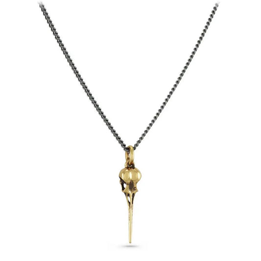 Small Hummingbird Skull Necklace