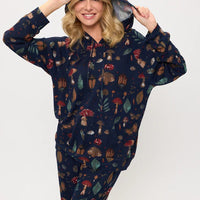 Mushrooms And Bugs Tunic Hoodie