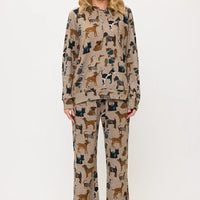 Holiday Dogs Tunic Print Hoodie