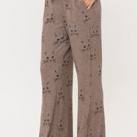 Cat Whiskers Print Tunic Pants