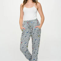 Lavender Mushroon Print Tunic Pants