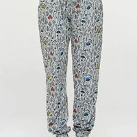Lavender Mushroon Print Tunic Pants