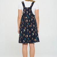 Parrot Print Corduroy Dress