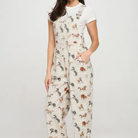 Multi Horse Print Jumpsuit