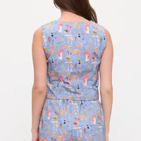Enchanted Forest Mushroom V-Neck Vest