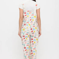 Colourful Books Print Overalls