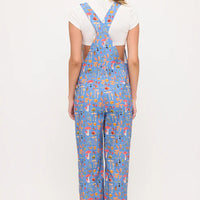 Enchanted Forest Mushroom Print Overalls