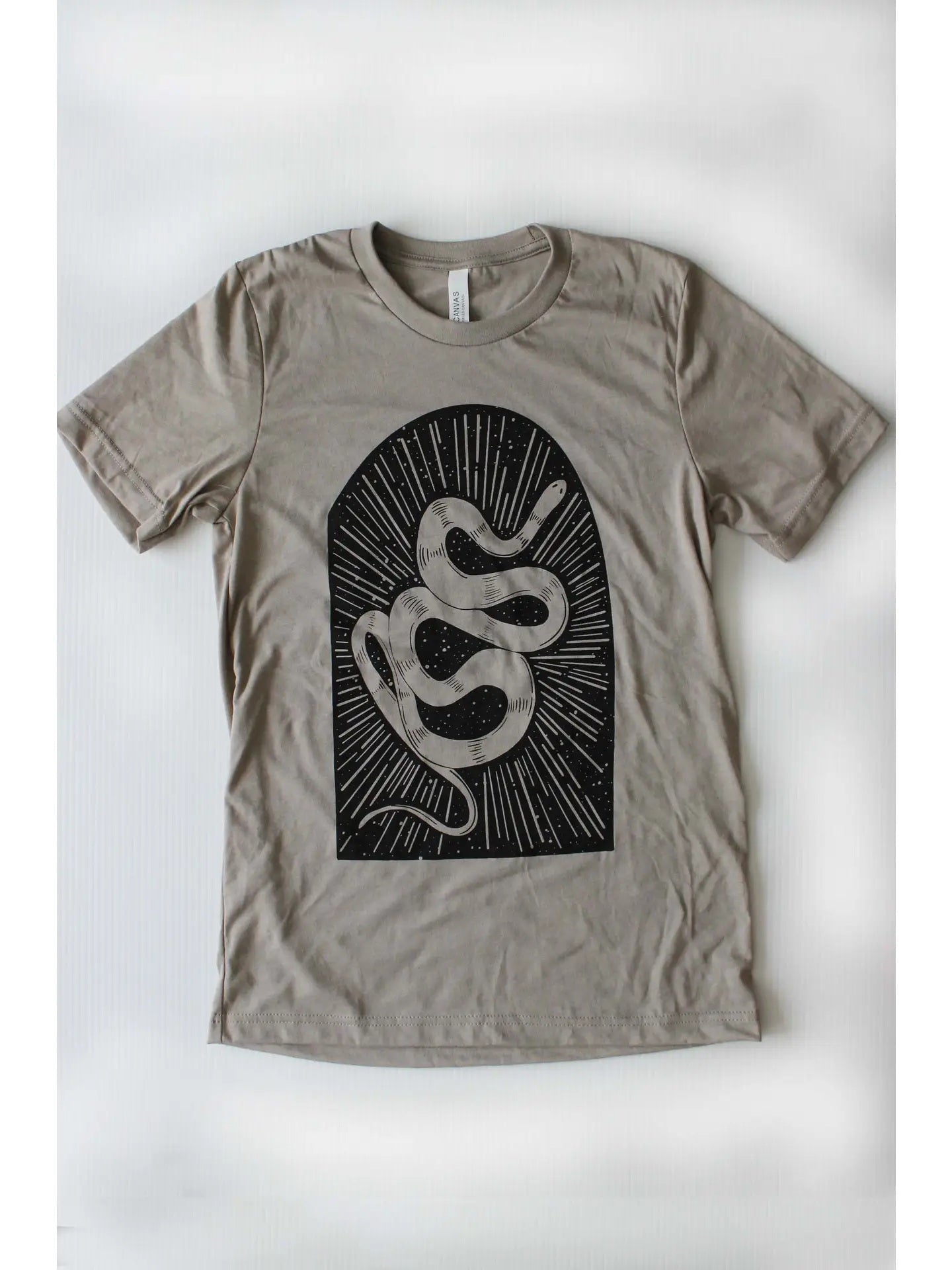 Snake Portal Shirt On Heather Stone