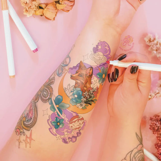Solar Fox Temporary Tattoo