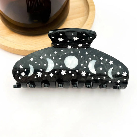Black Starry Night Hair Claw