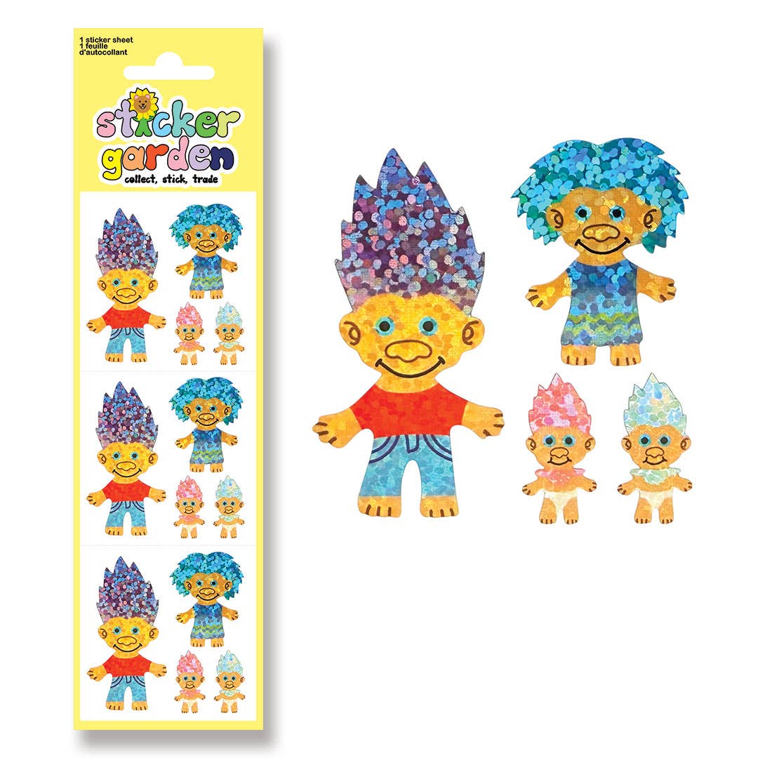 SPARKLE TROLL STICKER SHEET