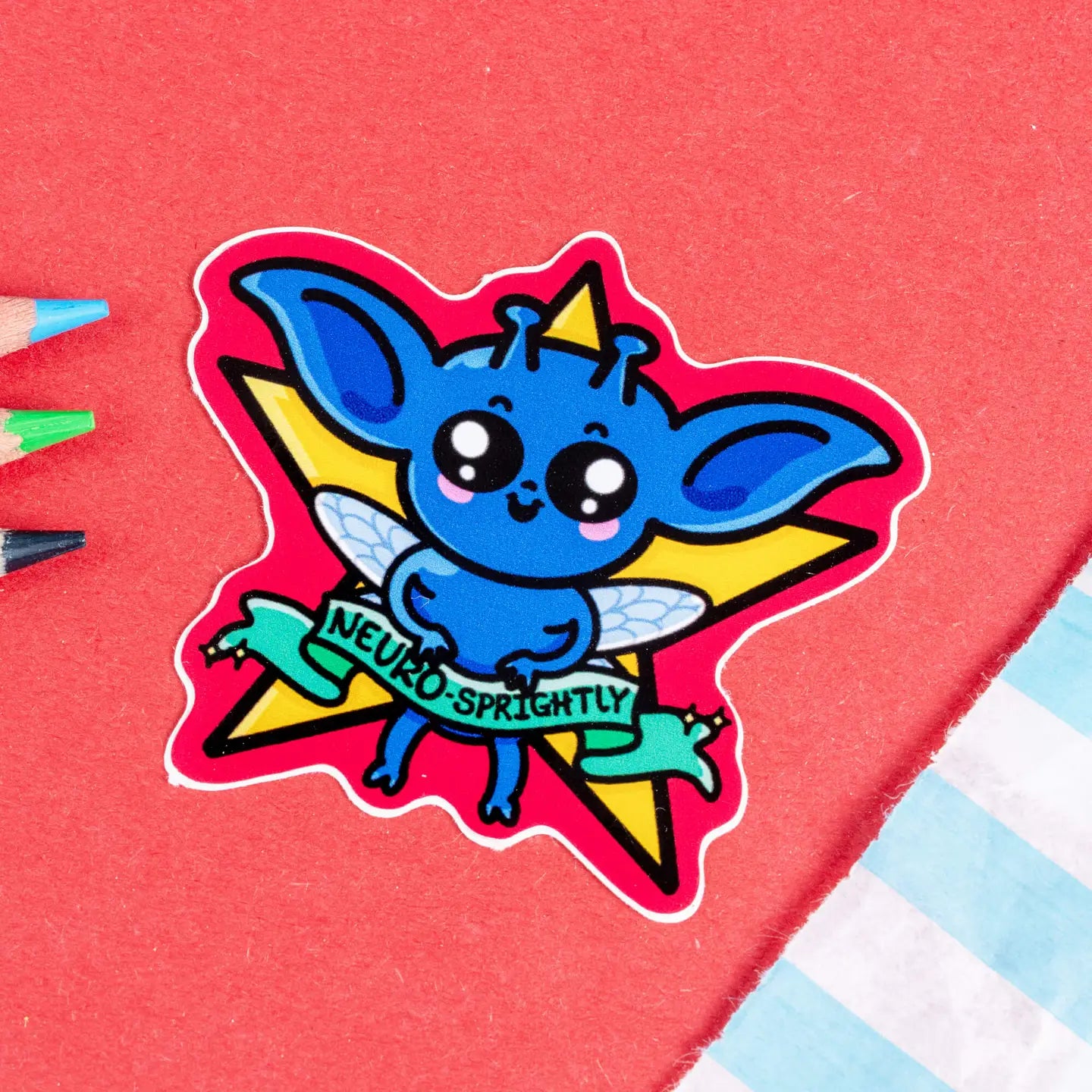 Neuro-Sprightly Sprite Sticker - Neurodivergent