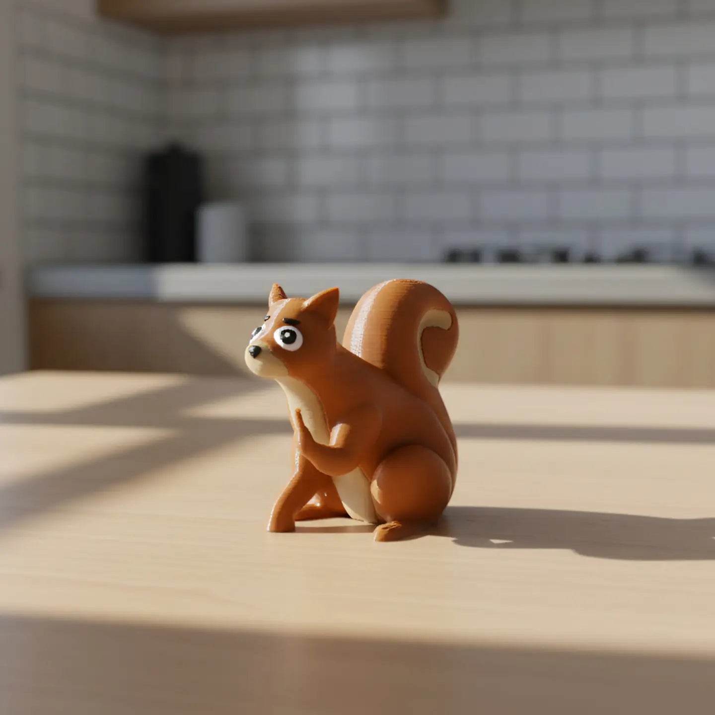 Squirrel Middle Finger Figurine