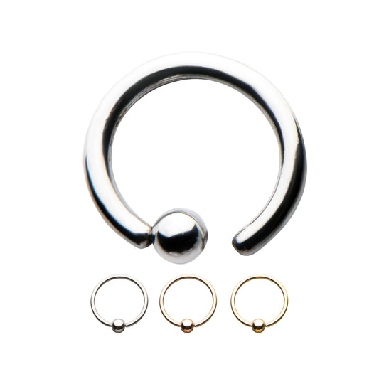 20G Seamless Hoop With Ball