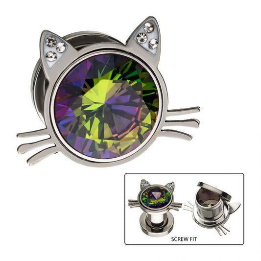 CAT EARS WITH BIG JEWEL MACHINE HEAD
