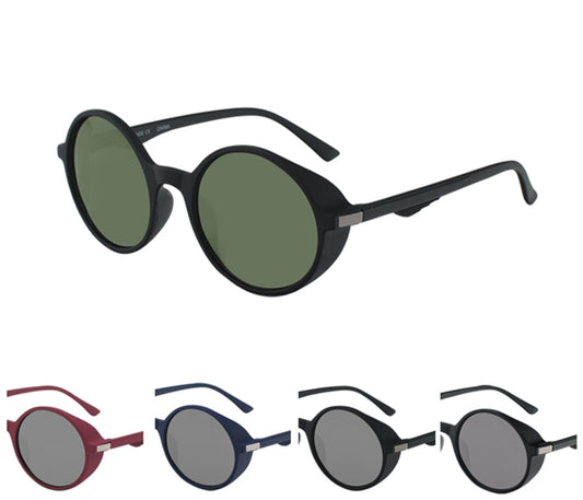 Round Lense Side Blinder Sunglasses