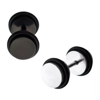Fake 0g+ Plug With O-Rings 16g Post
