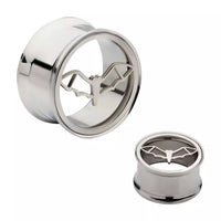 Tunnel double évasé à découpe chauve-souris 0g - 7/8