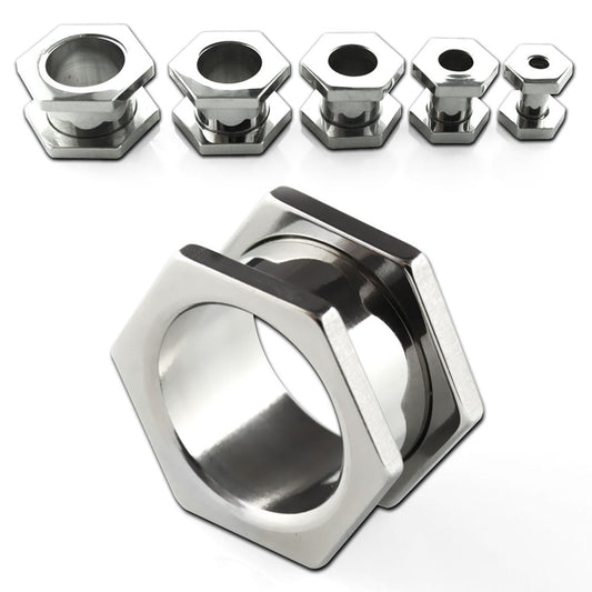 Hexagon Flat Front Machine Head