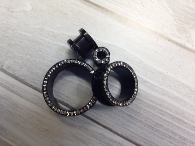 JEWELLED 0G-7/8" BLACK