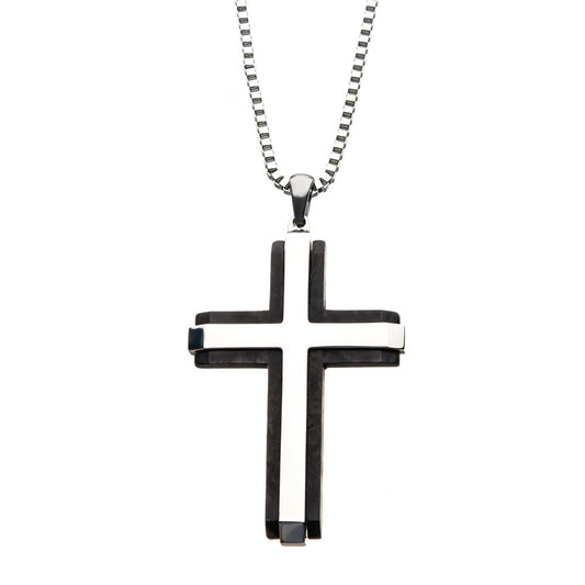 Cross Layer Necklace 24In
