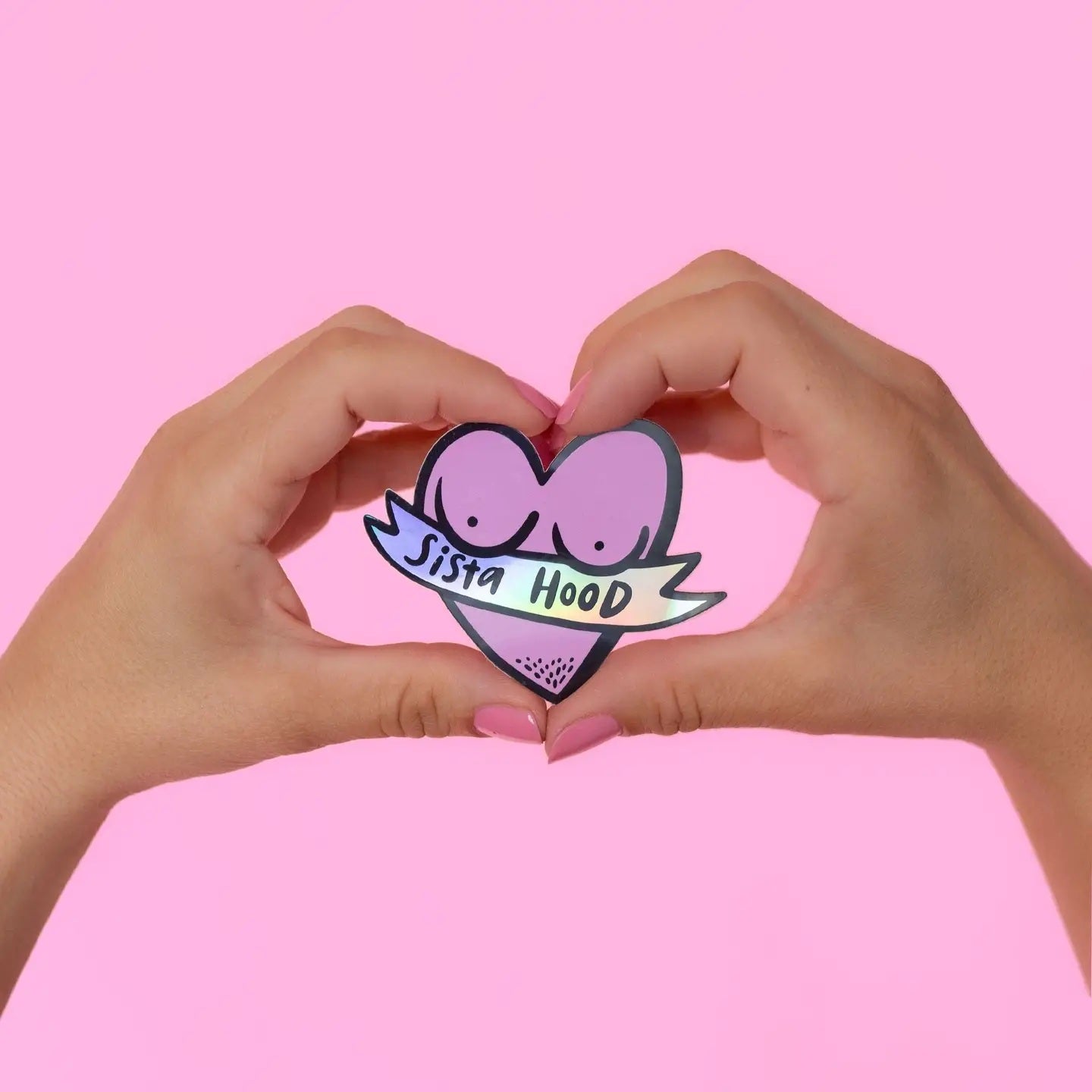 Sista Hood Holographic Sticker