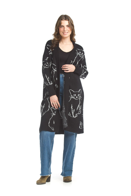 Cat Knit Coatigan
