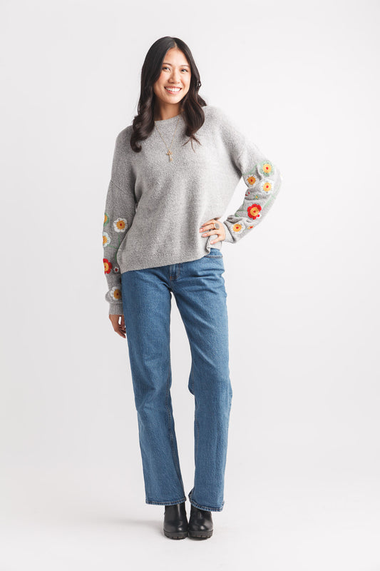 Heathered Pullover Sweater
