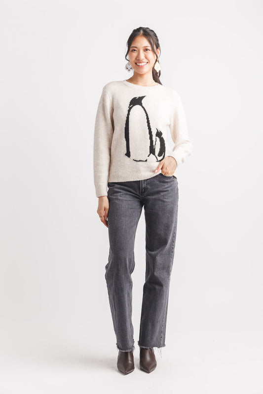 Knit Penguin Intarsia Sweater