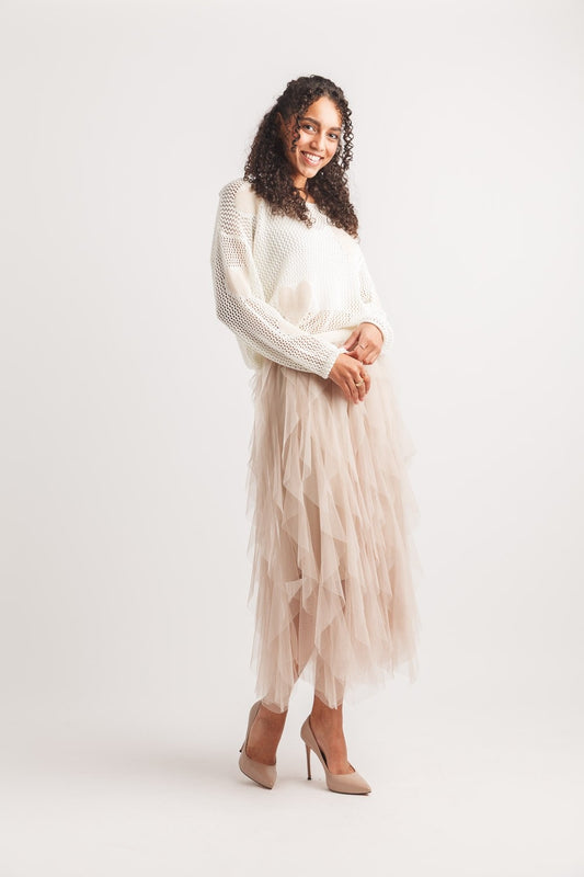 Open Heart Knit Weater