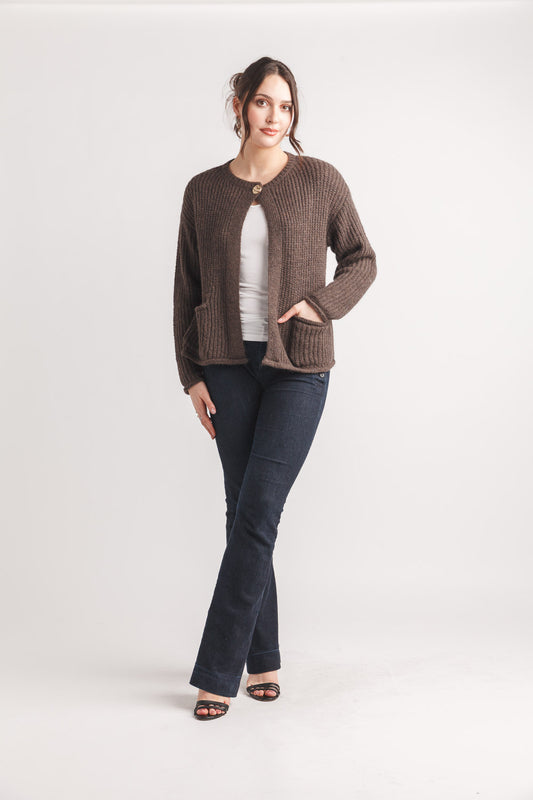 Knit Cardigan With Button Detail