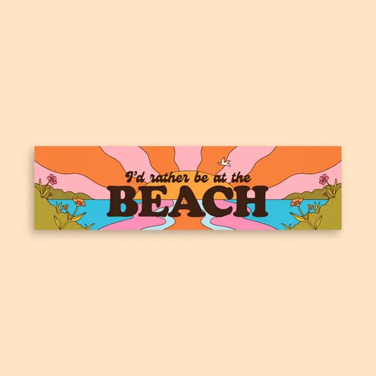 Beach Bumper Sticker